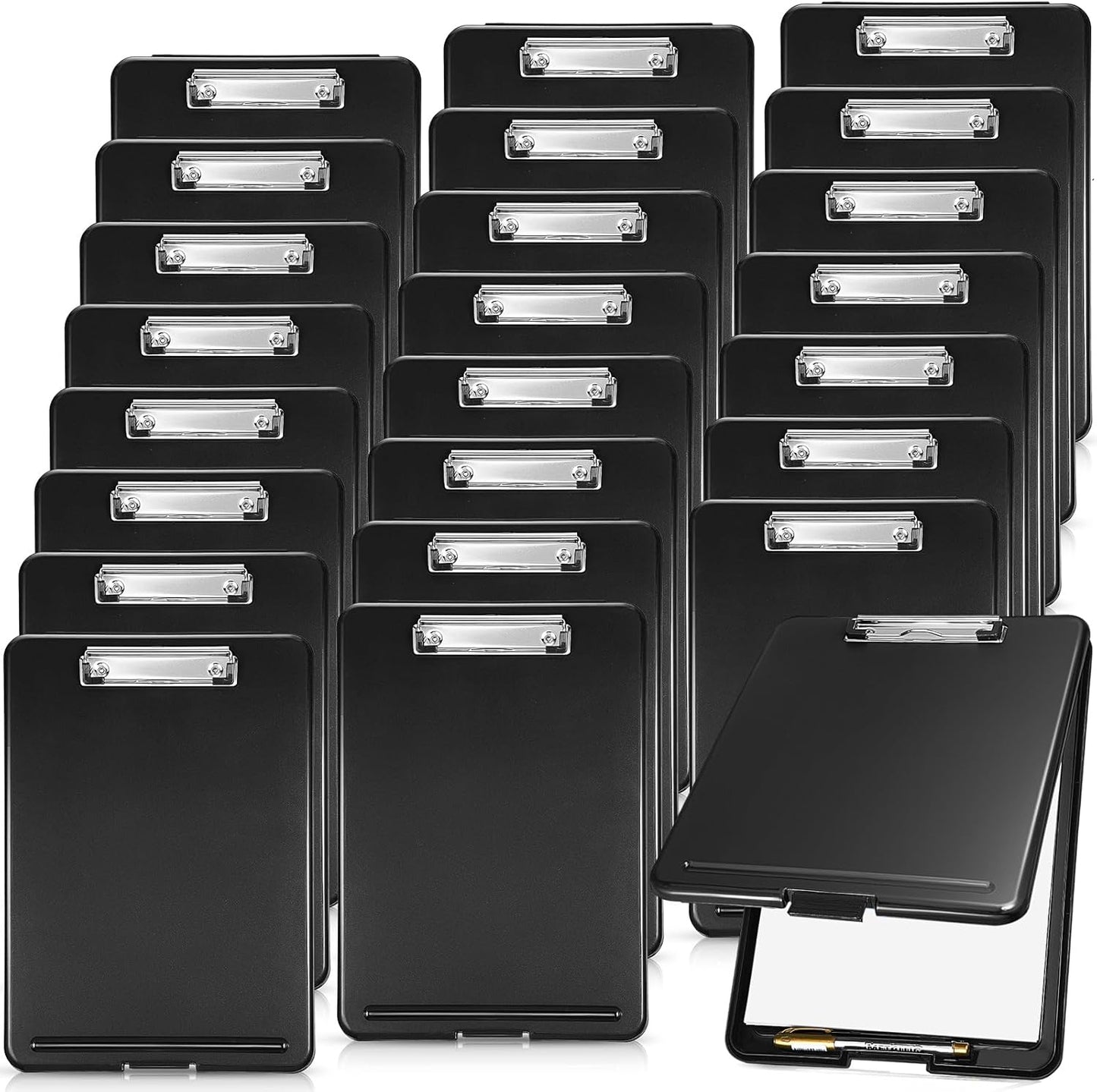 24 Pcs Foldable Clipboard with Storage for Nurses and Students