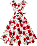 Vintage 1950s Swing Dress - Audrey Hepburn Style Cocktail Dress