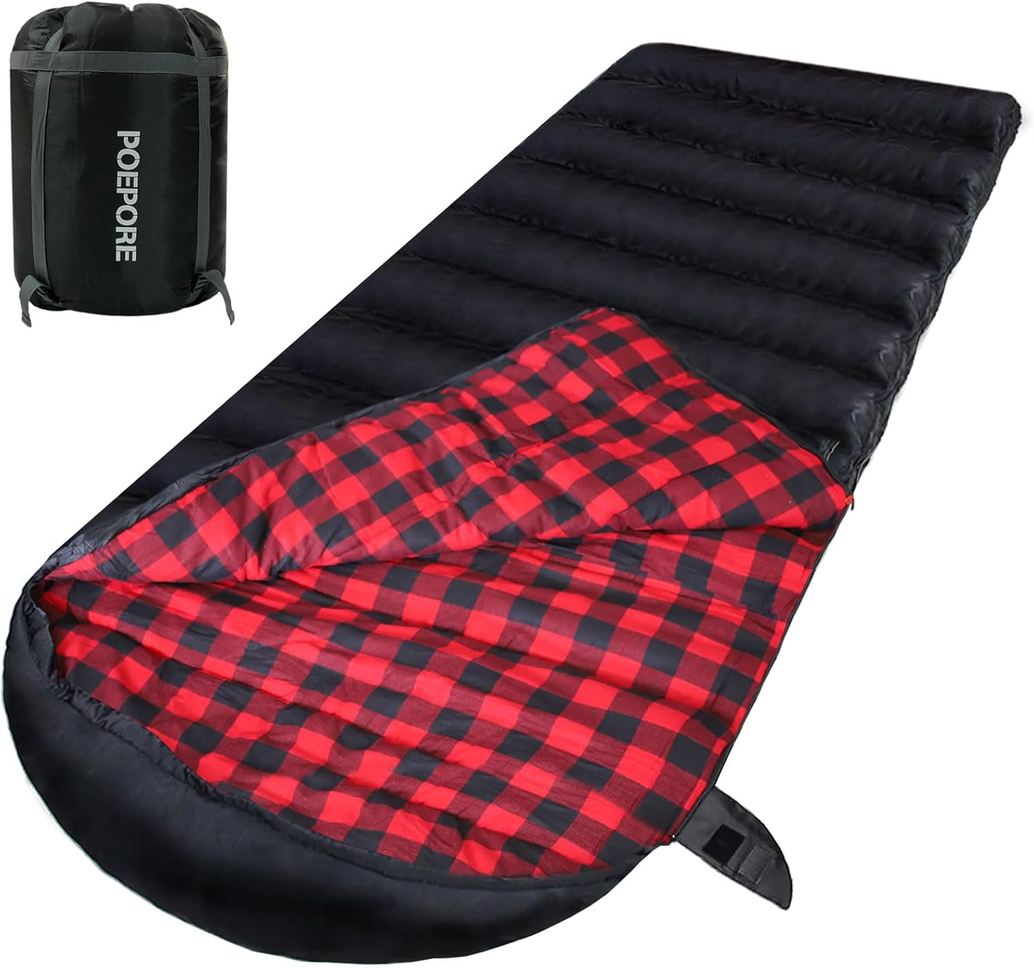 0 Degree Sleeping Bag XXL Flannel for Cold Weather Comfort