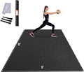 Large Exercise Mat 8x5 ft Non Slip High Density Yoga Mat - Home Gym