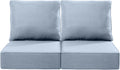 Luxury 24x24x6 Outdoor Seat Cushions Set of 2 - Water Resistant
