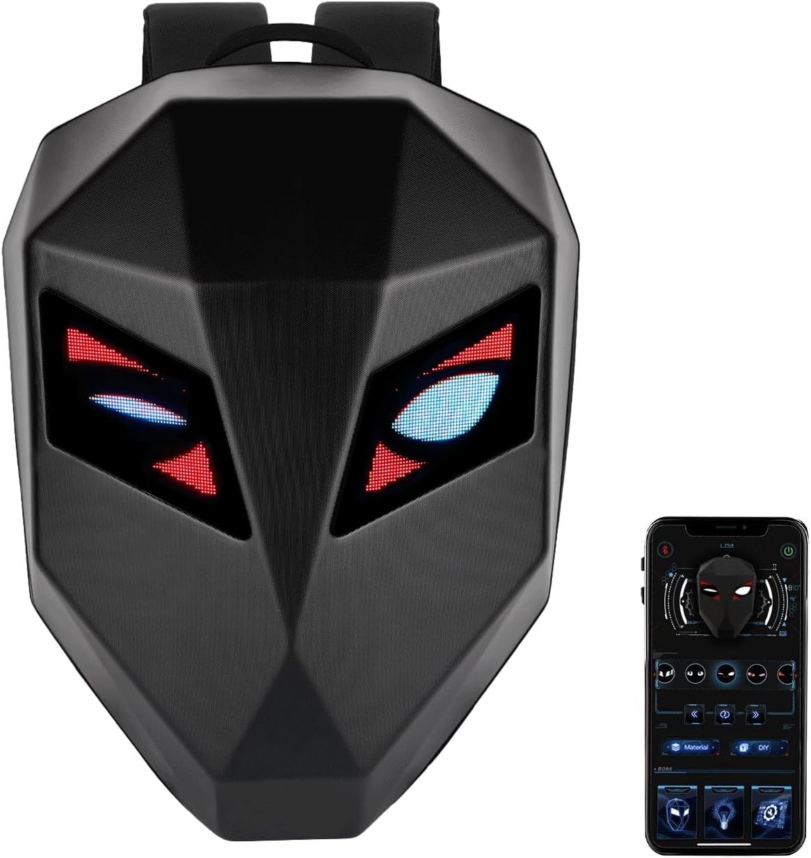 LED Motorcycle Backpack with Programmable Display for Travel