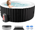 Round Inflatable Hot Tub 2-4 Person Portable Spa - Quiet Heat