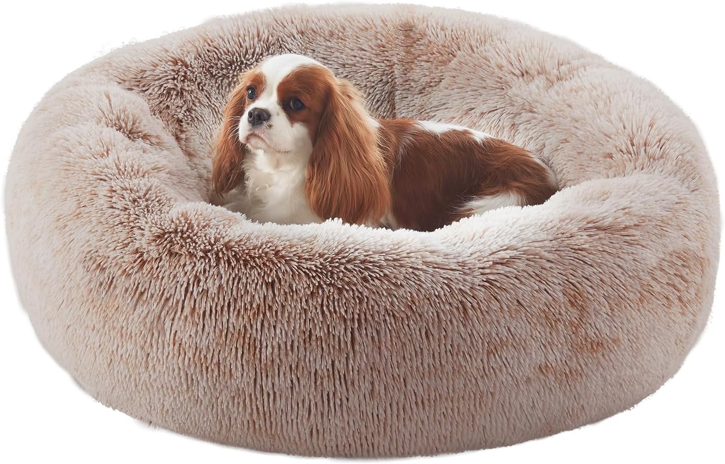 30 inches Donut Dog Bed for Medium Dogs with Removable Cover