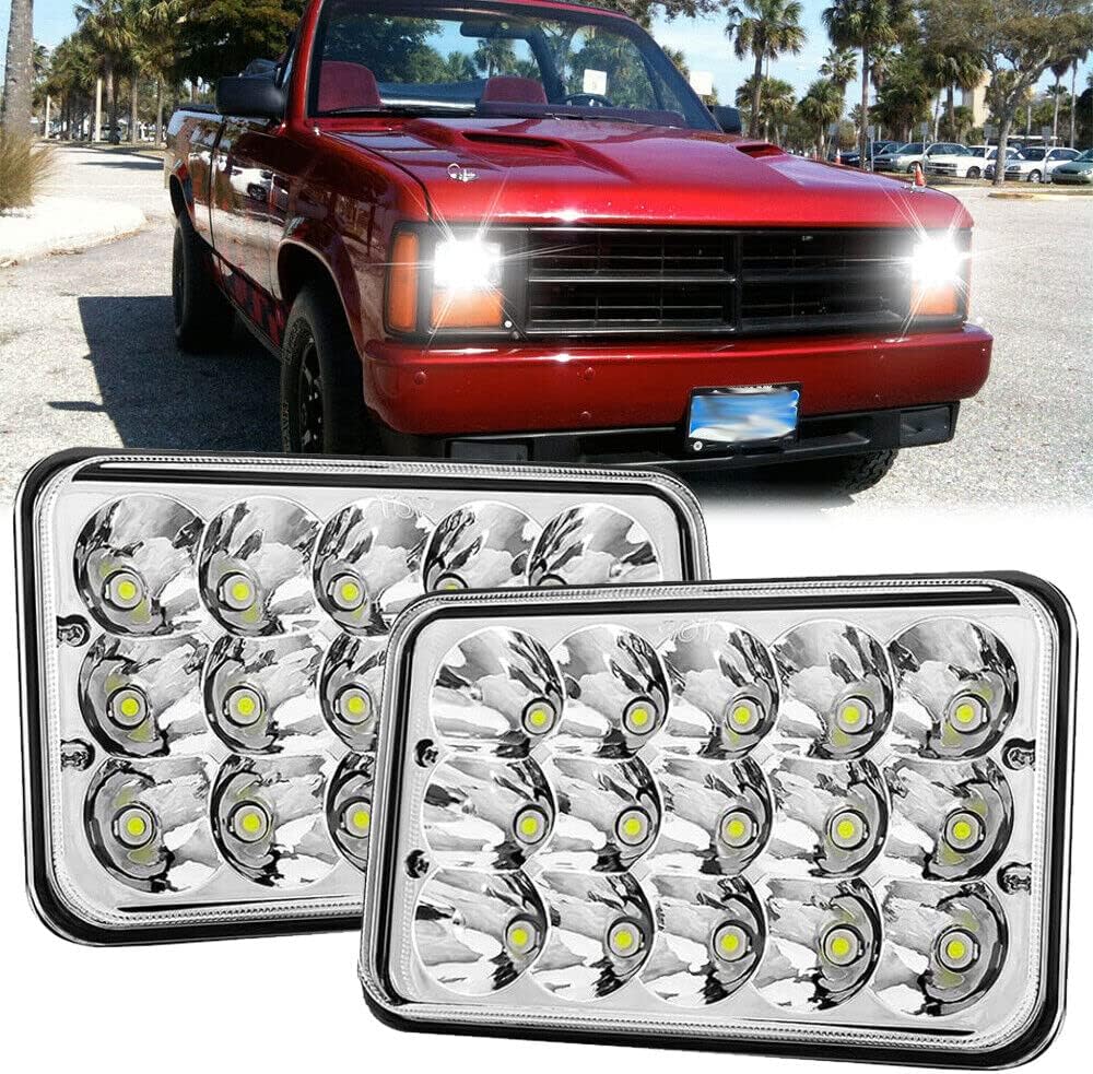 2PCS 4x6 LED Headlight for Chevy S10 Blazer and More