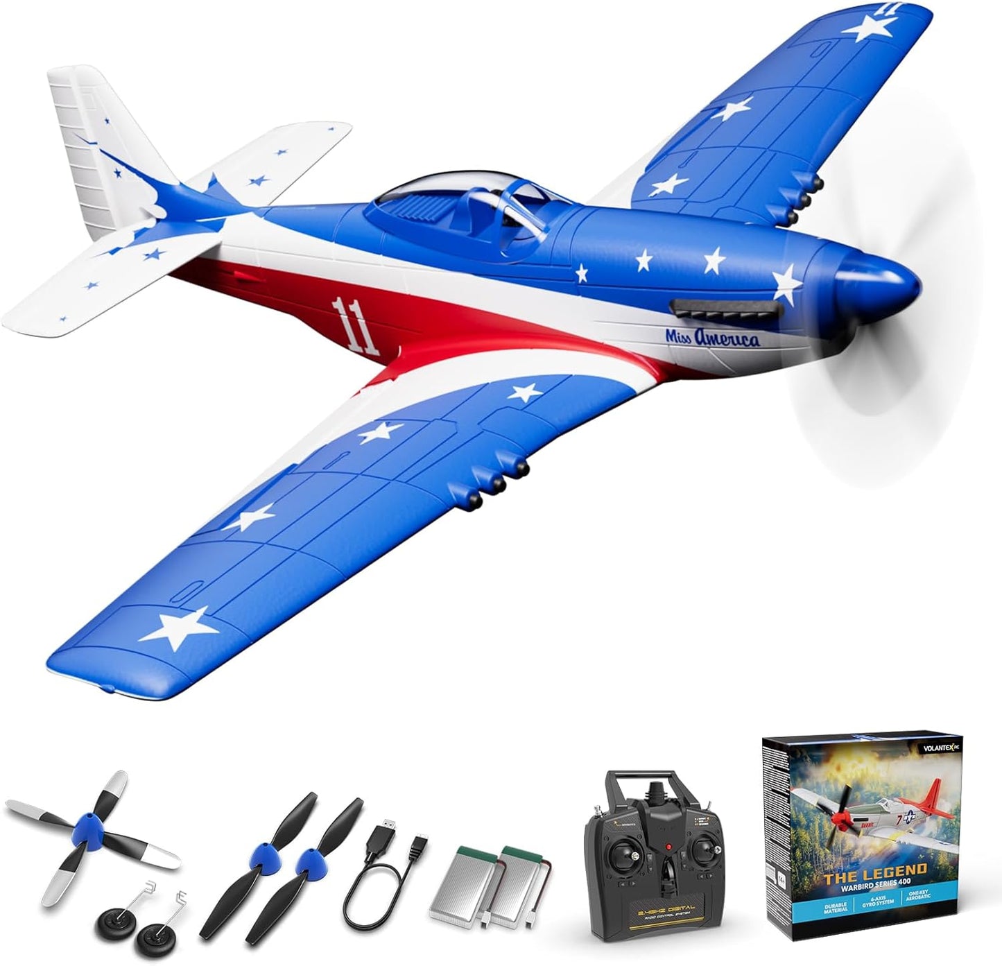 VOLANTEXRC P51D Mustang RC Plane for Beginners and Experts