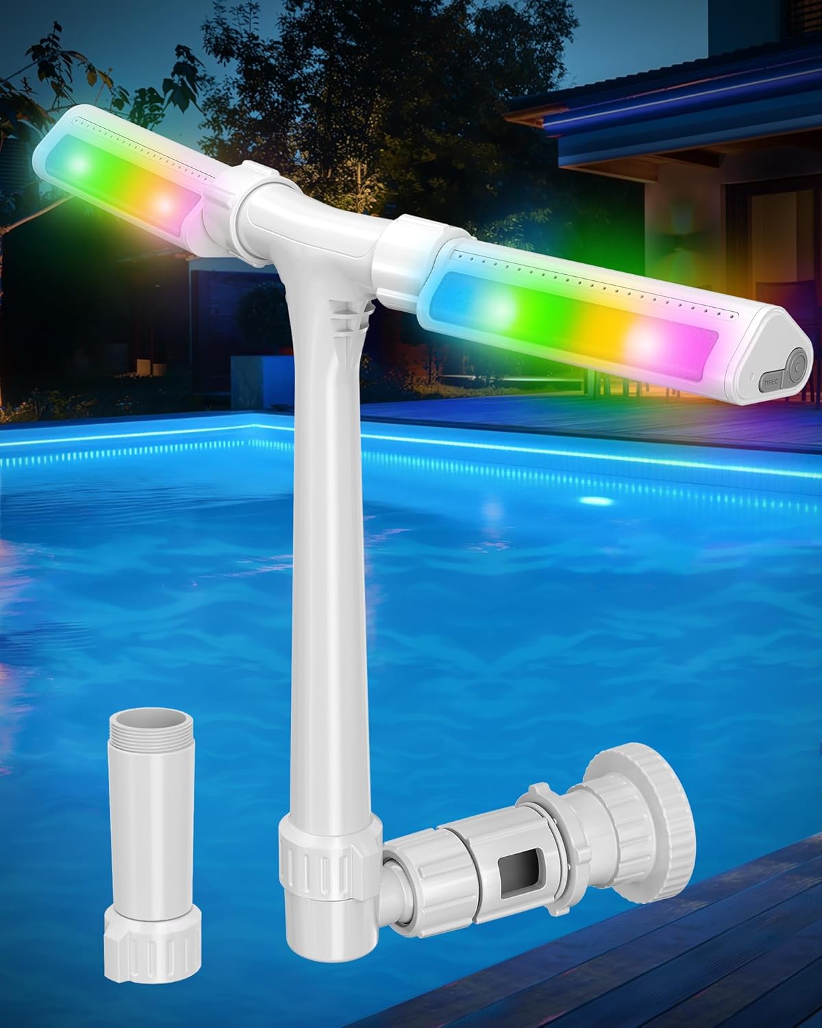 2025 Upgrade Higher Pool Fountain with Lights for Pools