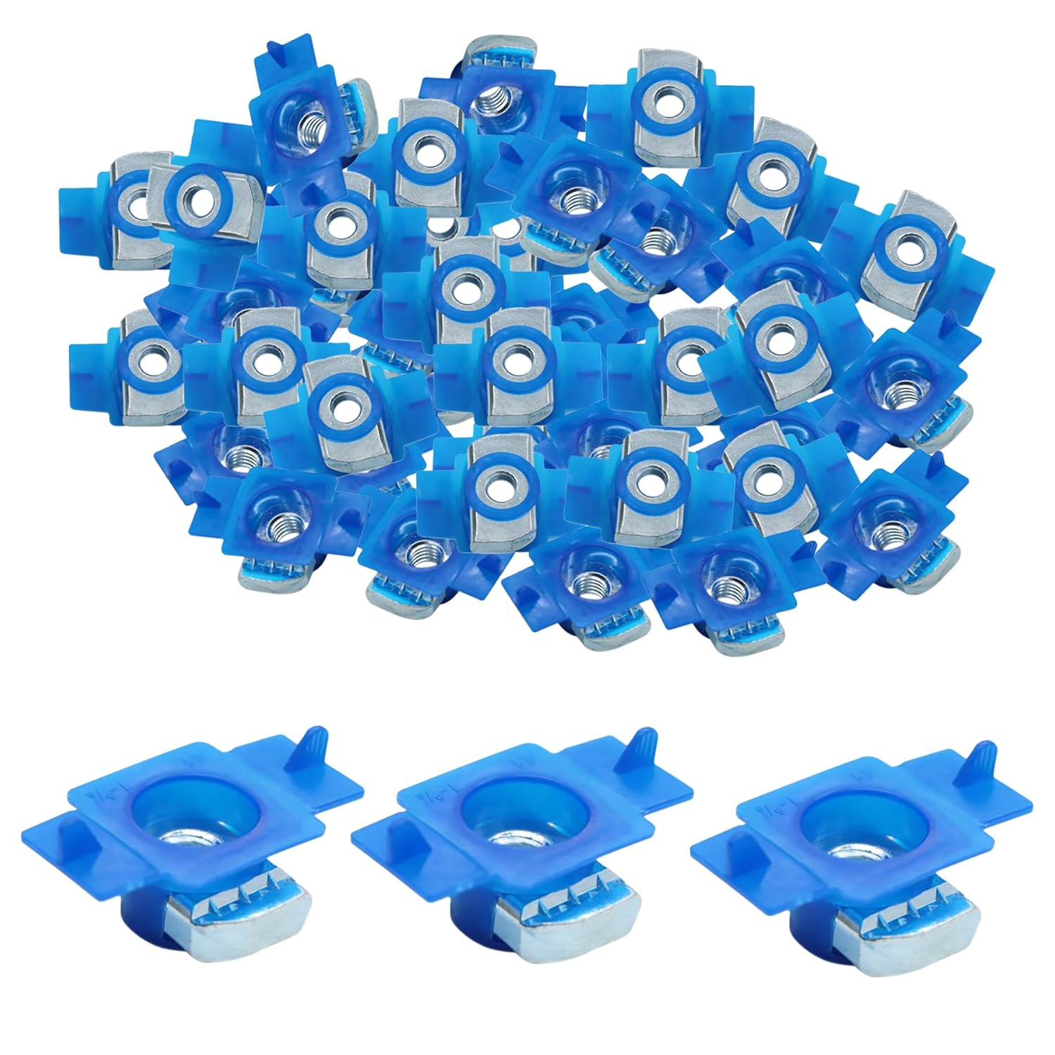 Strut Channel Nuts with Twist Tab for Secure Fitting 100 Packs
