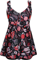 Plus Size Tankini Swimdress Two Piece Bathing Suit (Style 6V35)