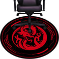 Protective 47 Round Gaming Chair Mat for Hardwood Floors