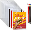 Magnetic Sign Holder 8.5 x 11 Clear Plastic Frame - Dual Mount Display