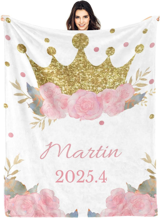 Custom Name Baby Blanket: Perfect Personalized Gift!