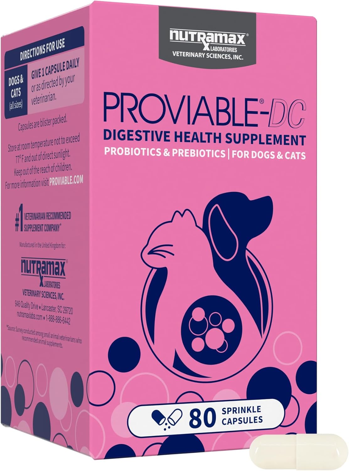 Proviable Probiotics for Dogs and Cats - Daily Digestive Support