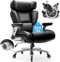 500lbs Executive Chair with Adjustable Lumbar - Ergonomic Recline
