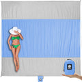 Beach Blanket Sandproof Waterproof 9ftx7ft Oversized Sand Free Mat