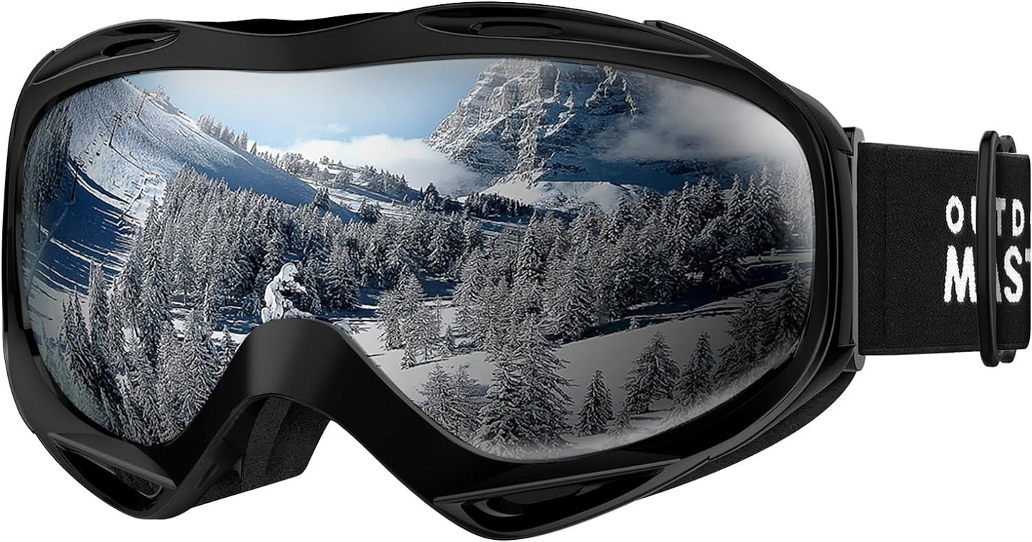OutdoorMaster OTG Ski Goggles - Clear Vision for All