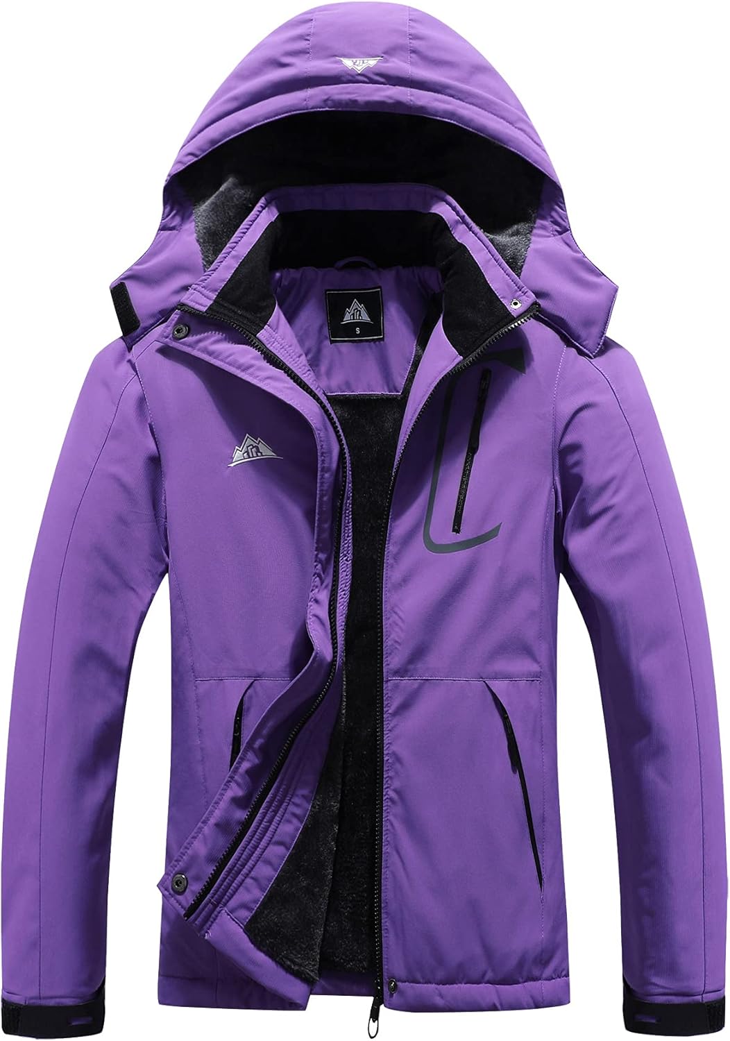 MOERDENG Women's Waterproof Ski Jacket for Winter Sports