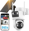4K Solar Security Cameras Wireless Outdoor - Dual Lens Color Night