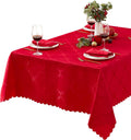Newbridge Christmas Rectangle Tablecloth 60 x 120 in - Holiday Red