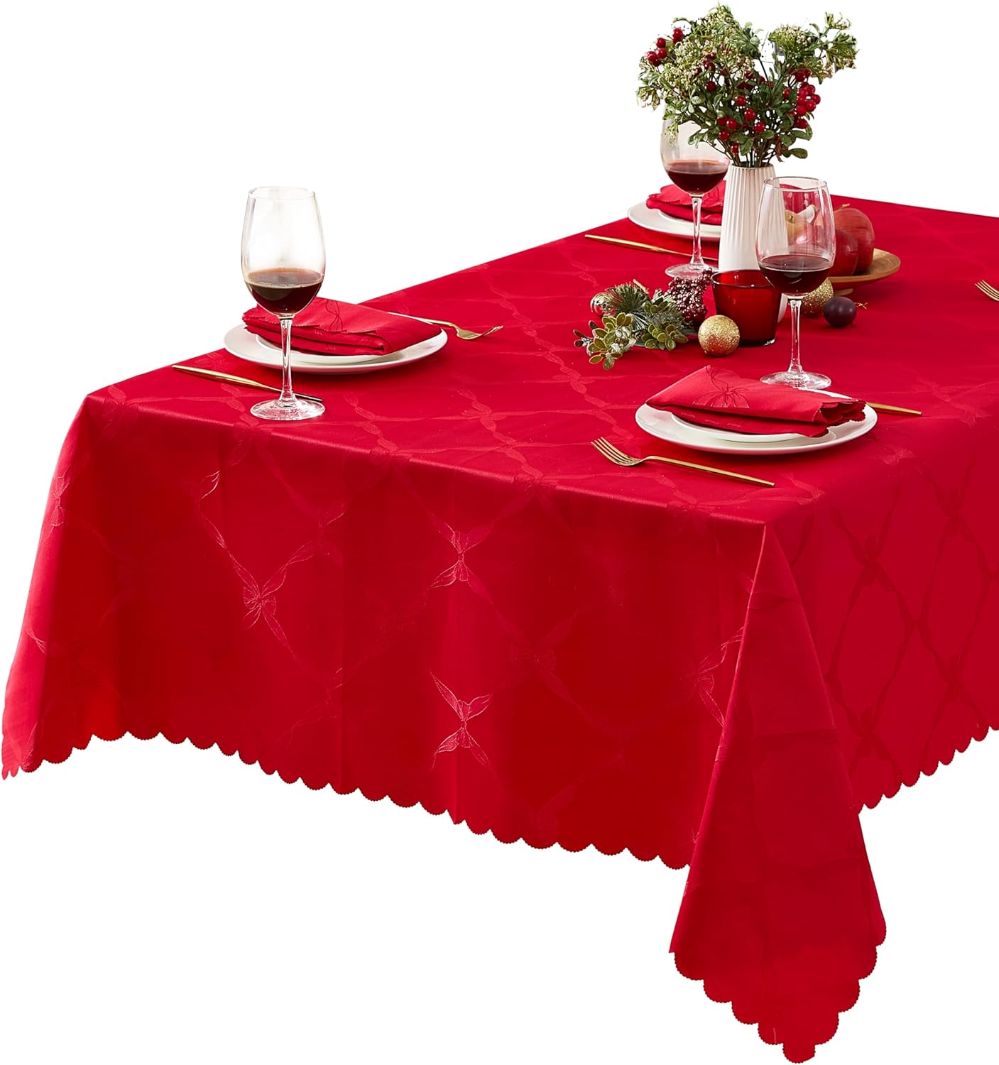 Newbridge Christmas Rectangle Tablecloth for Holiday Dining