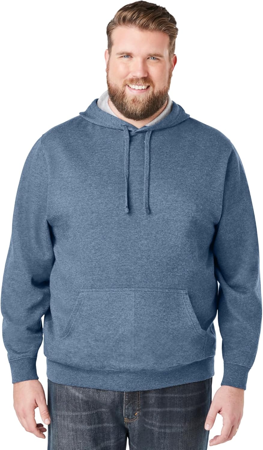 KingSize Men's Big & Tall Fleece Pullover Hoodie for Comfort