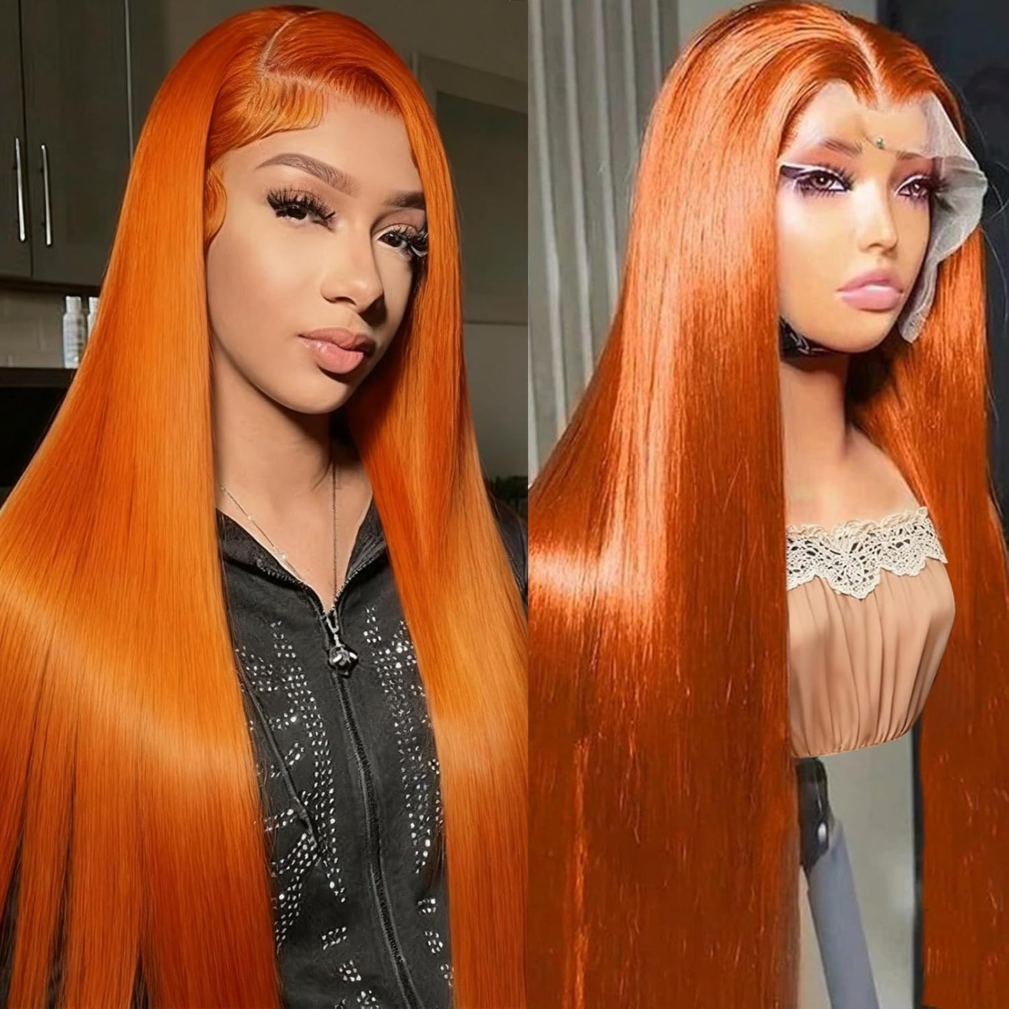 32 Inch Ginger Wig Human Hair 13X6 Lace Front Wigs for You