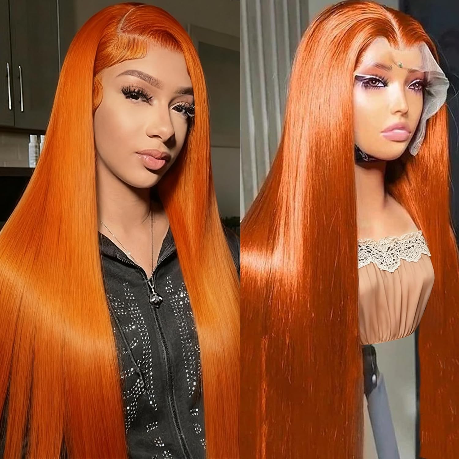32 Inch Ginger Wig Human Hair 13X6 Lace Front Wigs for You