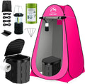 Portable Toilet Kit with Pop-Up Privacy Tent - Compact Camping Toilet