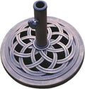 UBP18181-BR 18-Inch Cast Stone Umbrella Base - Rust-Free Bronze Finish
