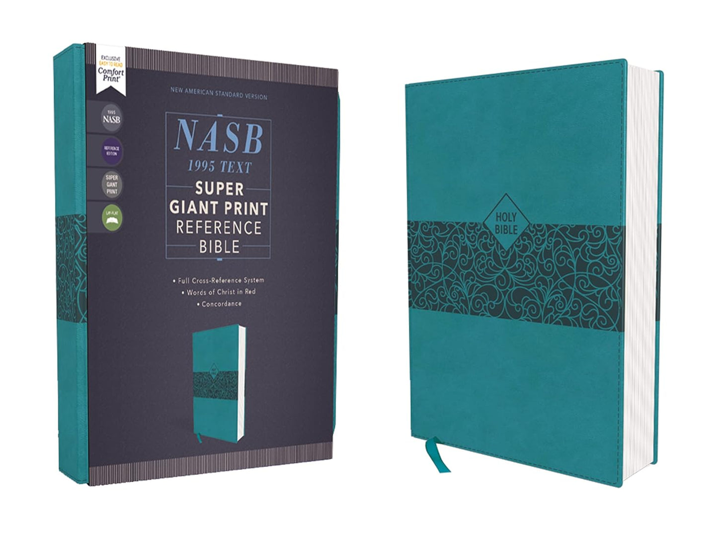 Super Giant Print Reference Bible with Comfort Print in Teal