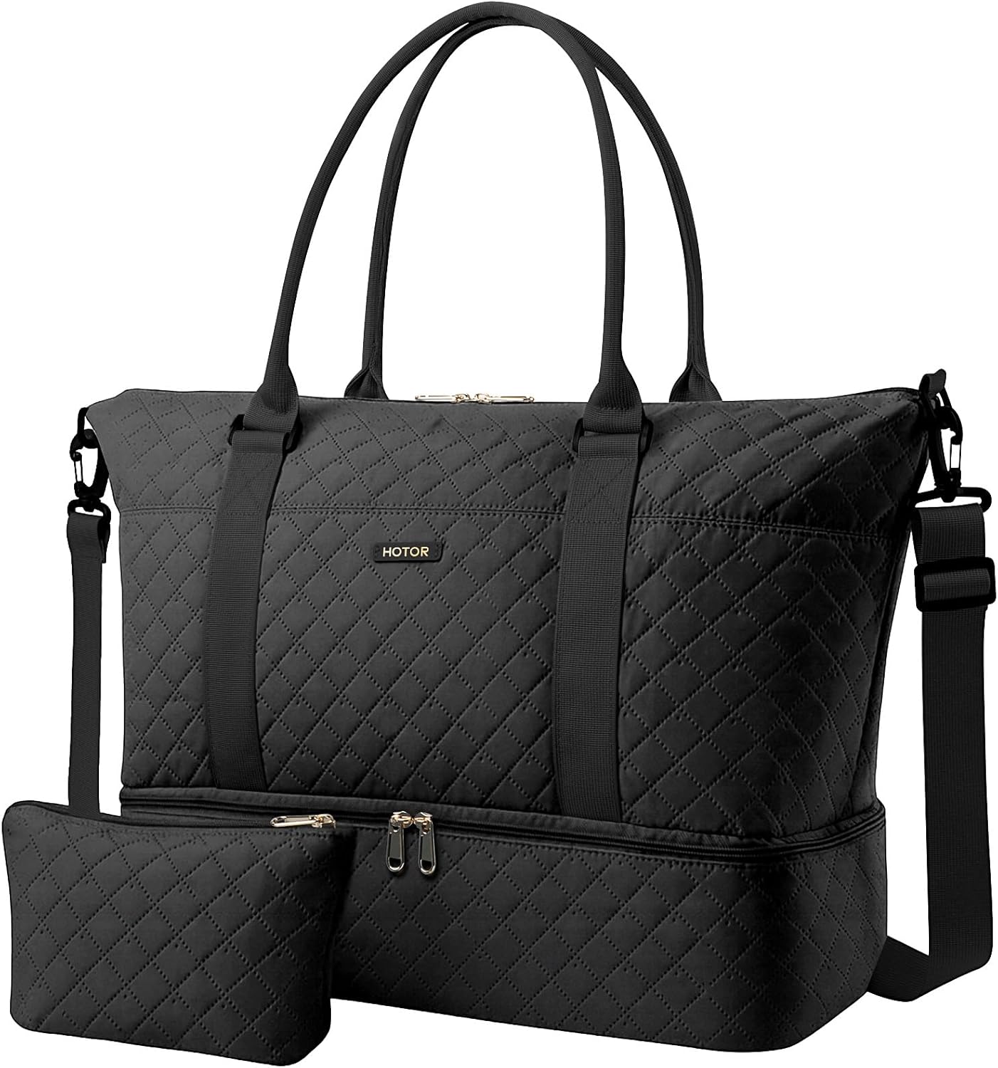 HOTOR Travel Duffel Bag with Shoe Compartment for Women