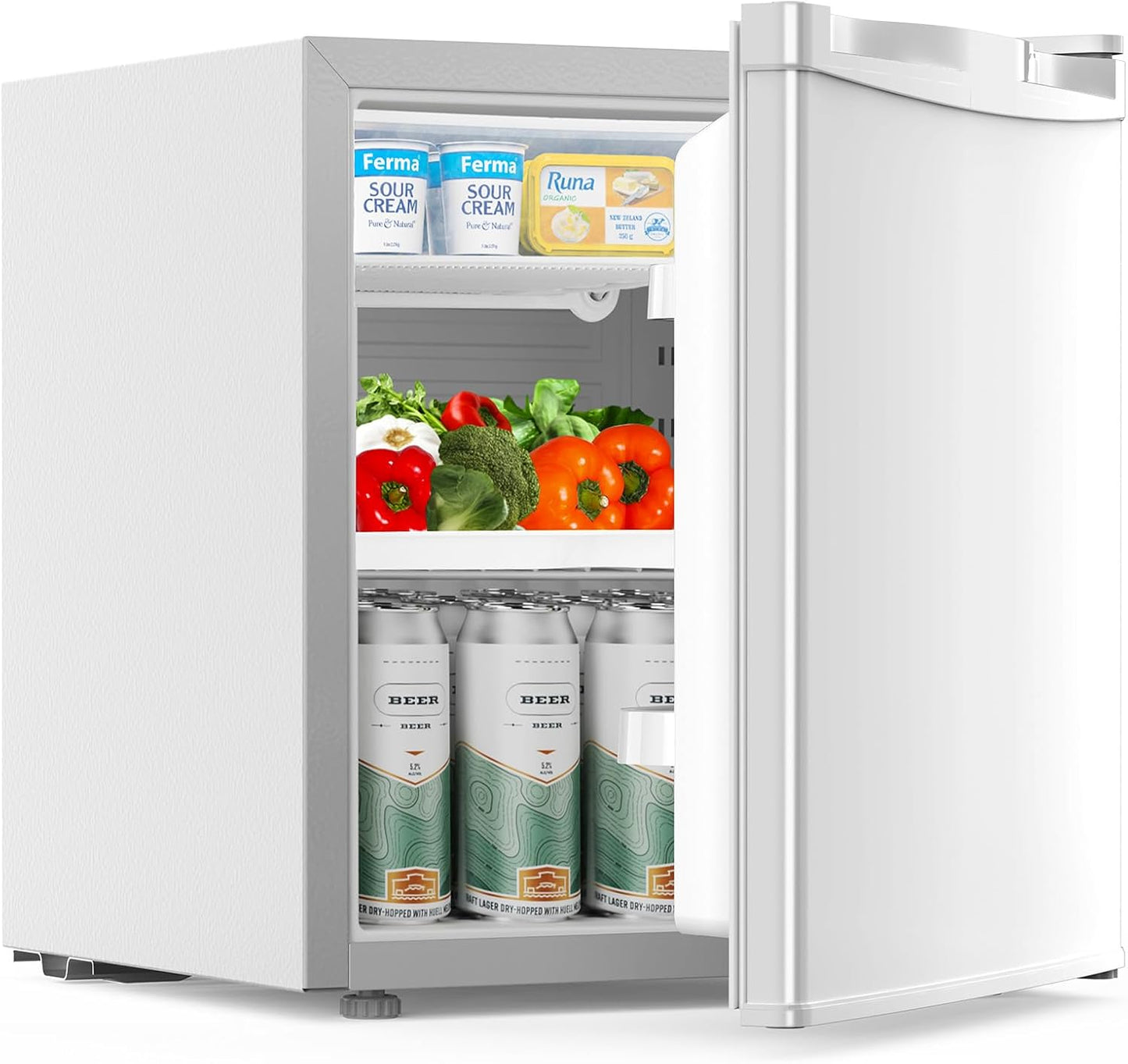 COWSAR 1.6 Cu.Ft Mini Fridge with Freezer for Dorms and Offices