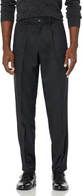 Expandable-Waist Men's Dress Pants in Classic-Fit with Pleats