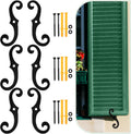 Black S Style Shutter Dogs Hardware 6.5 in Tieback Set - Durable