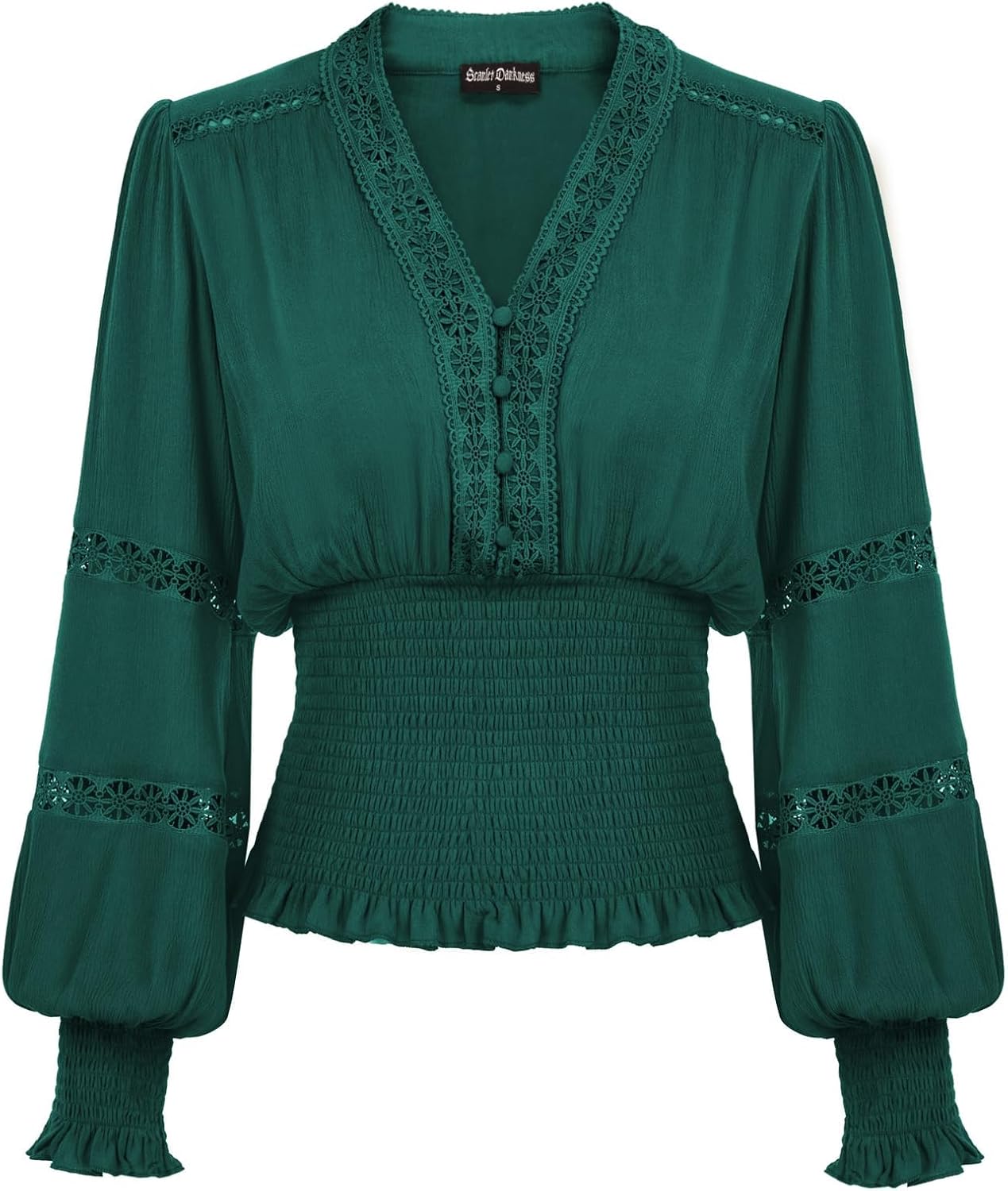 Scarlet Darkness Women's Renaissance Peasant Blouse for Style