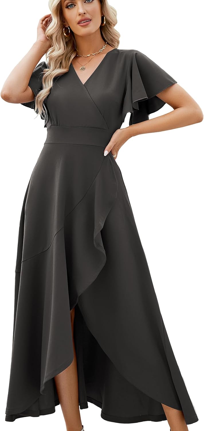 Elegant Long Black Formal Dresses for Women Evening Gowns