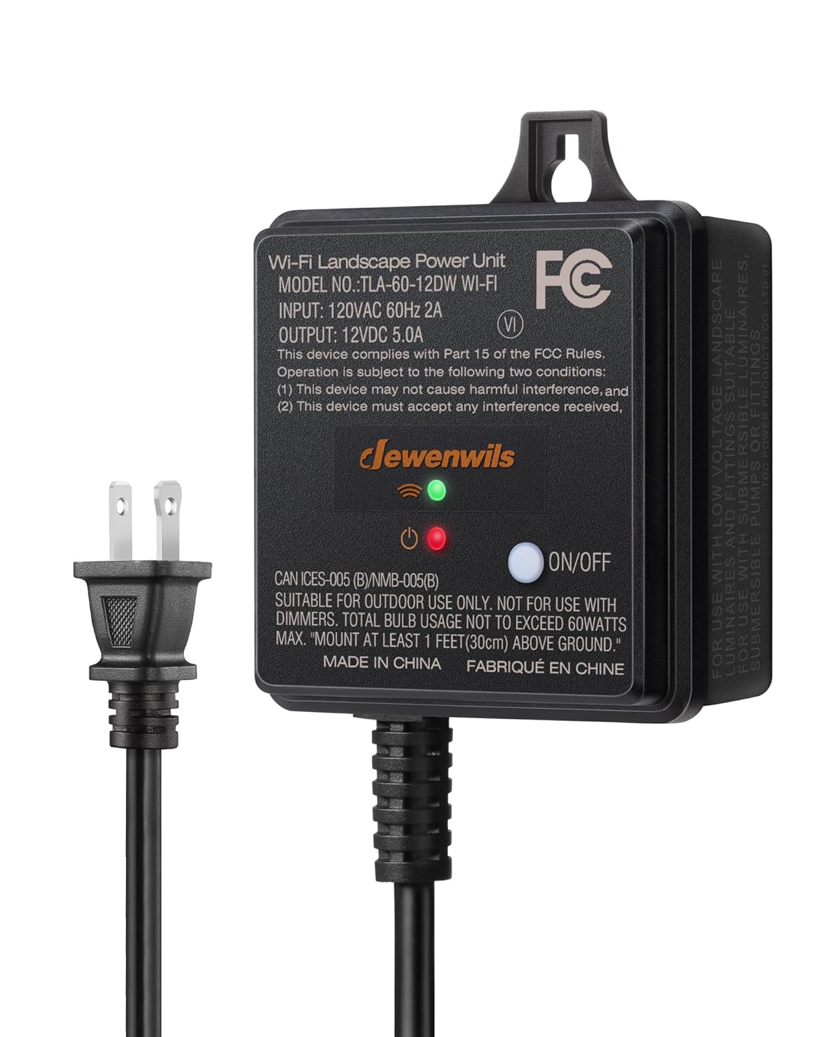 DEWENWILS 60W WiFi Low Voltage Transformer for Landscape Lights