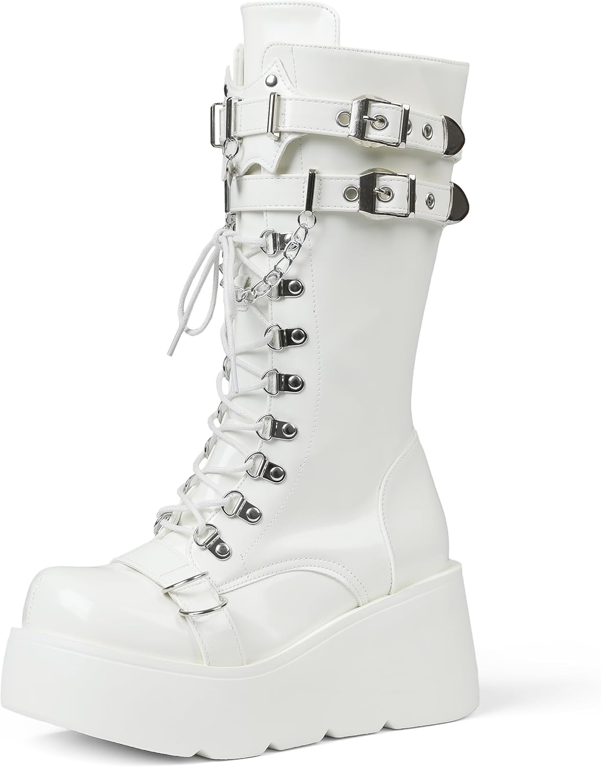 Women's Black Platform Boots for Stylish Gothic Looks