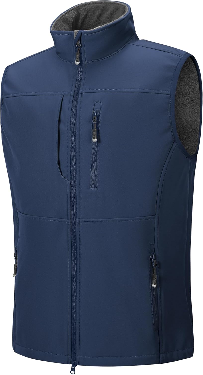 33,000ft Men's Lightweight Softshell Vest for Outdoor Activities