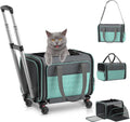 Airline Approved Cat Carrier with Wheels for Easy Travel