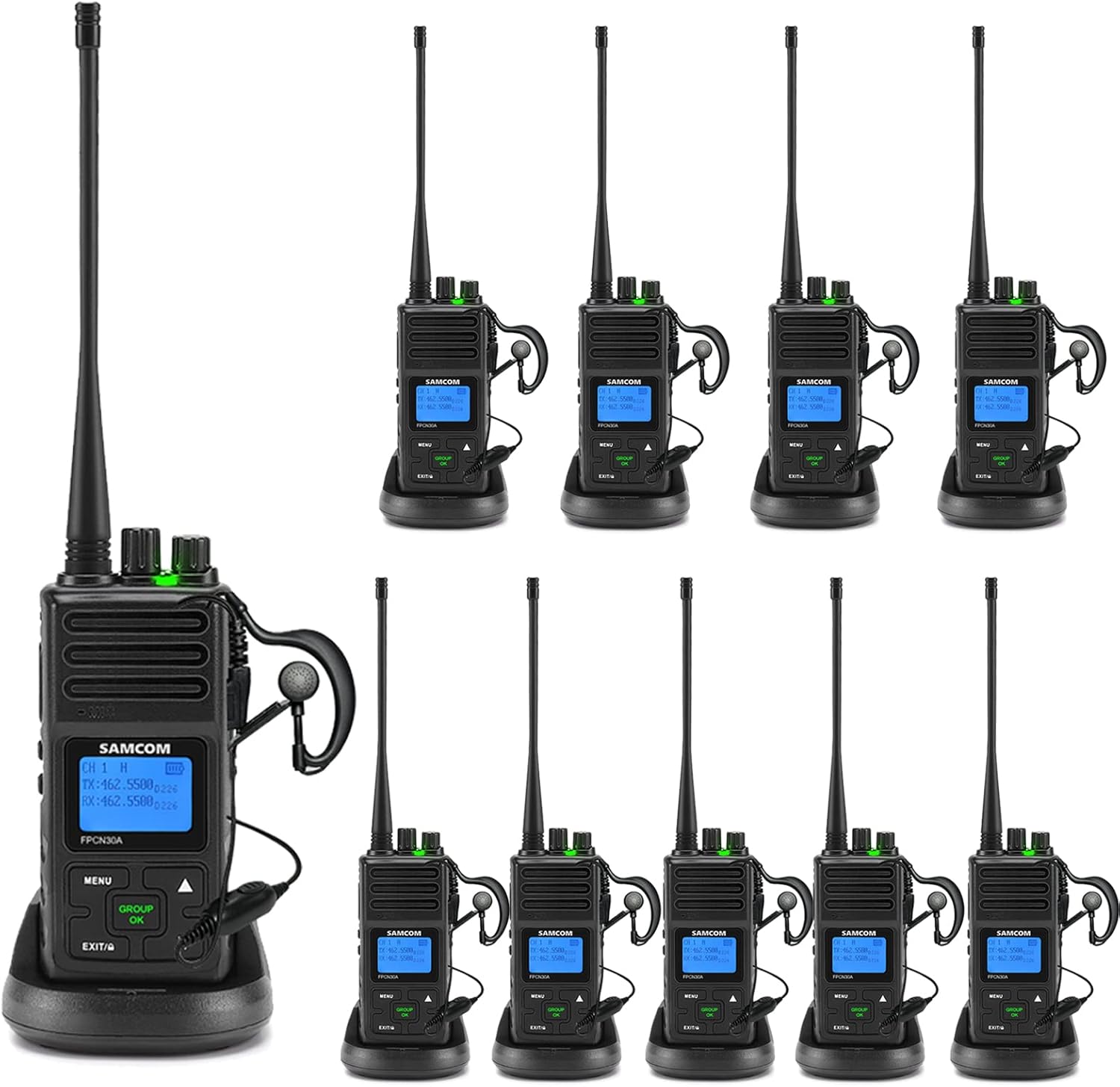 High Output SAMCOM Walkie Talkies for Adults, Long Range Radios
