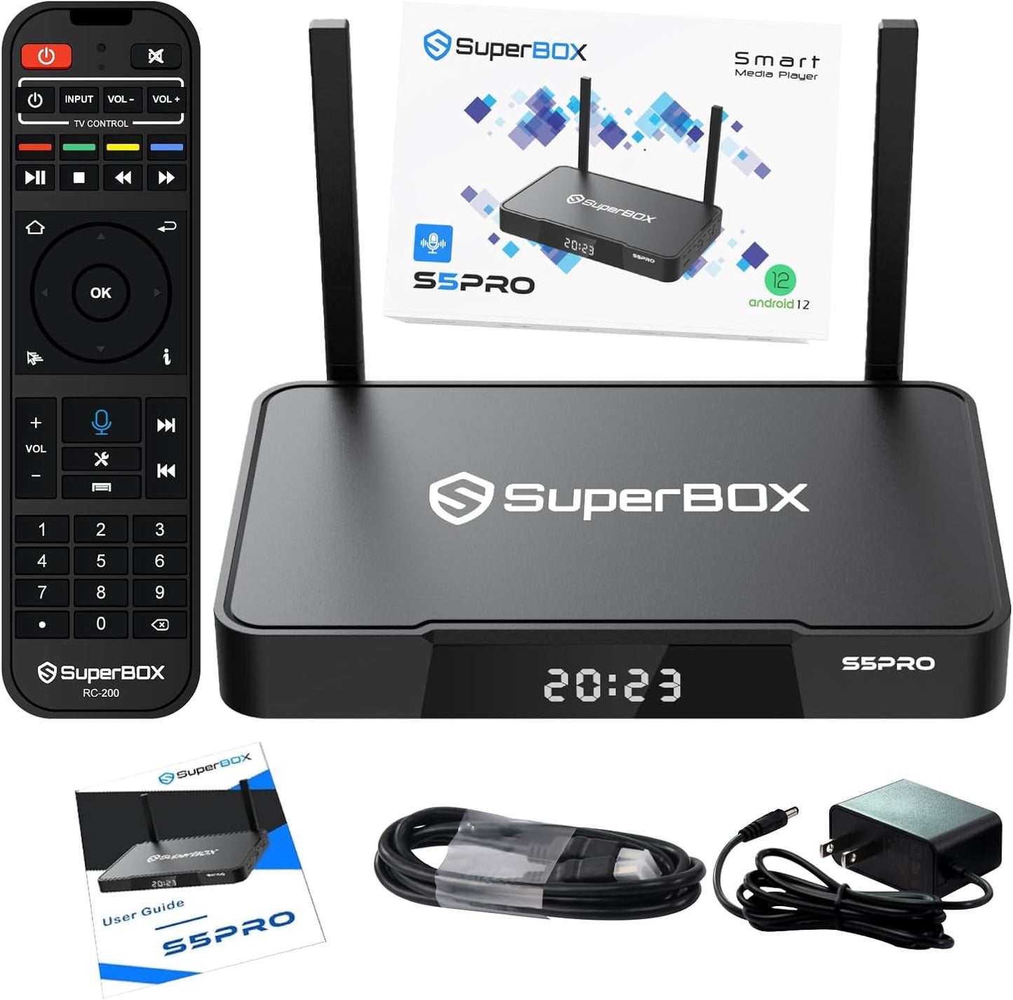 Super Stream S-5-P-ro TV Box with 6K Ultra HD and Voice Control