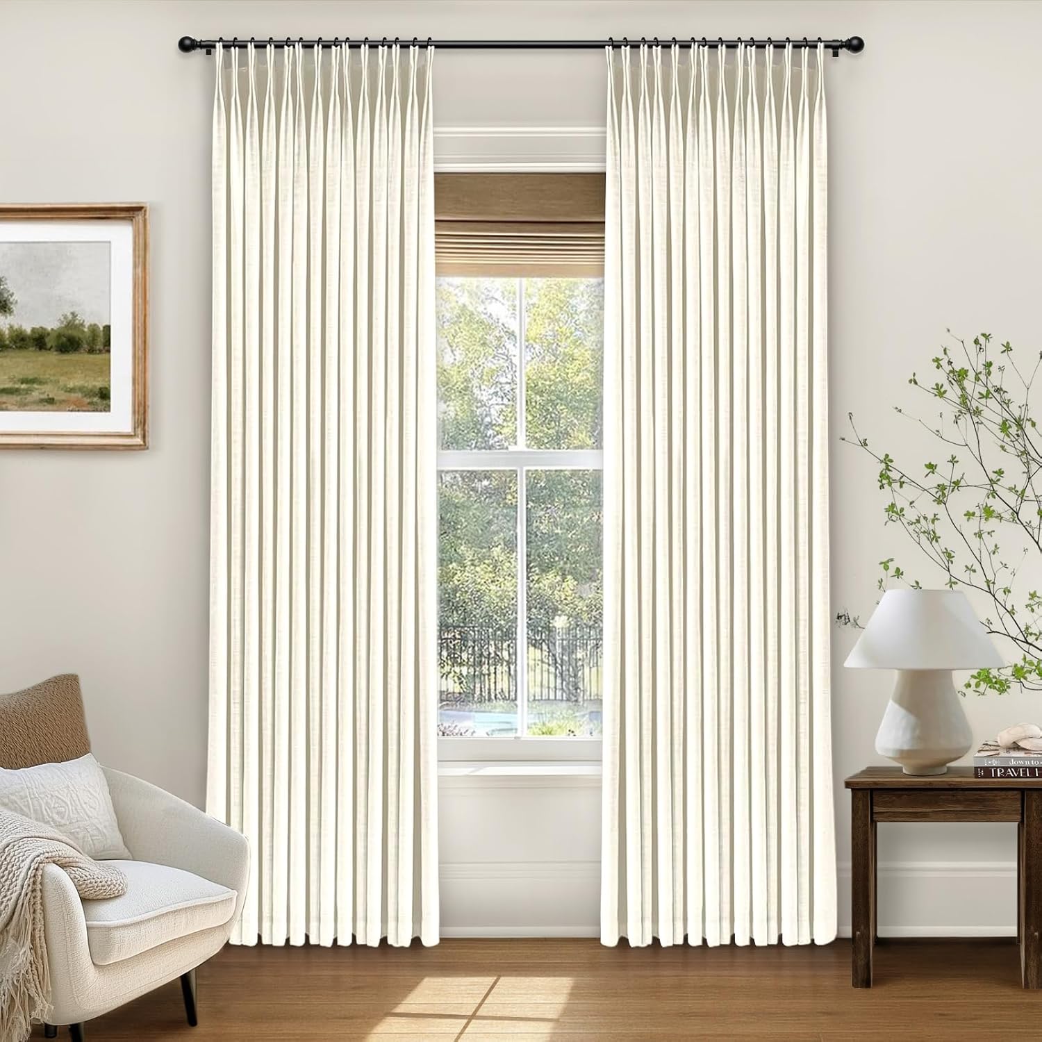 Pinch Pleated Blackout Curtains for Bedroom and Living Room