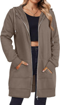 Zeagoo Zip Up Hoodies For Women Long Sleeve Oversized Sweatshirt Plain