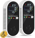 4-in-1 Portable Carbon Monoxide Detector - CO, Gas, Temp & Humidity