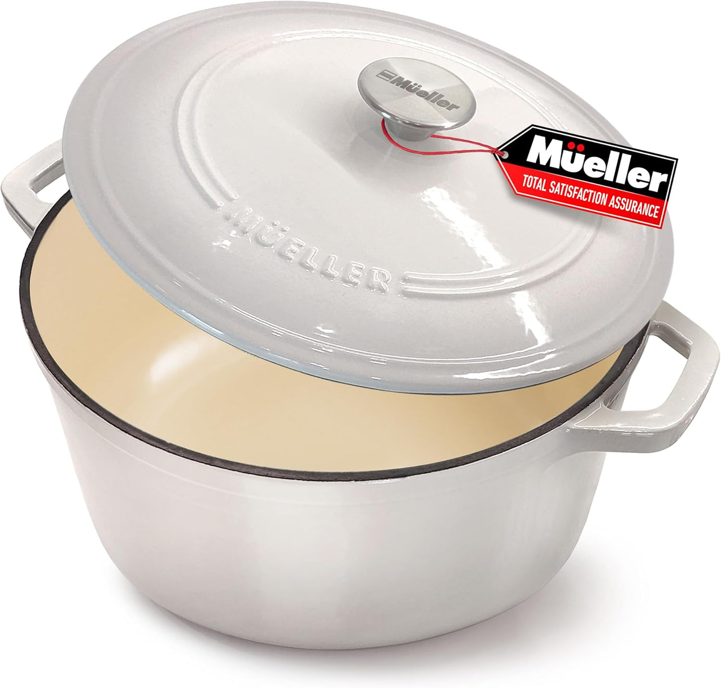 4.5 QT Enameled Cast Iron Dutch Oven for Versatile Cooking