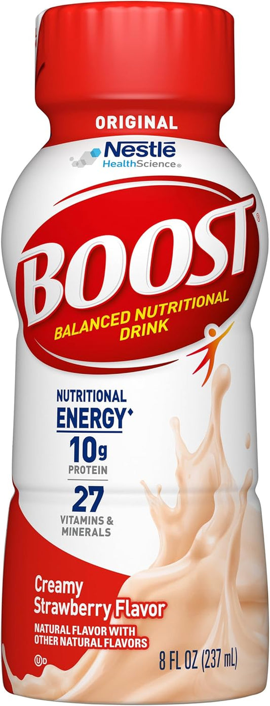 24 Pack BOOST Original Creamy Strawberry Drink