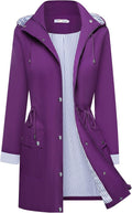 BBX Lephsnt Rain Coats for Women Waterproof Hooded Trench Coat Women's