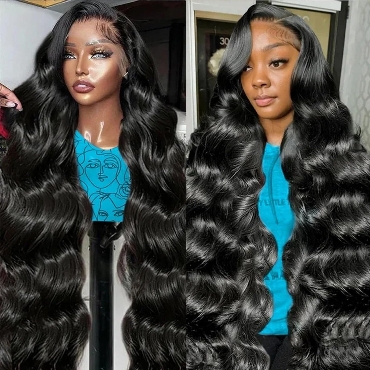 5x5 HD Lace Closure Glueless Wigs for Black Women 34 in