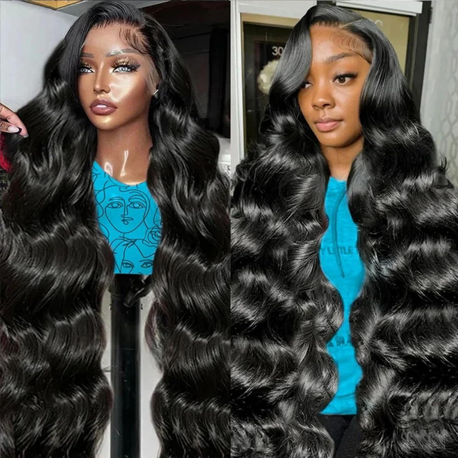 5x5 HD Lace Closure Glueless Wigs for Black Women 34 in